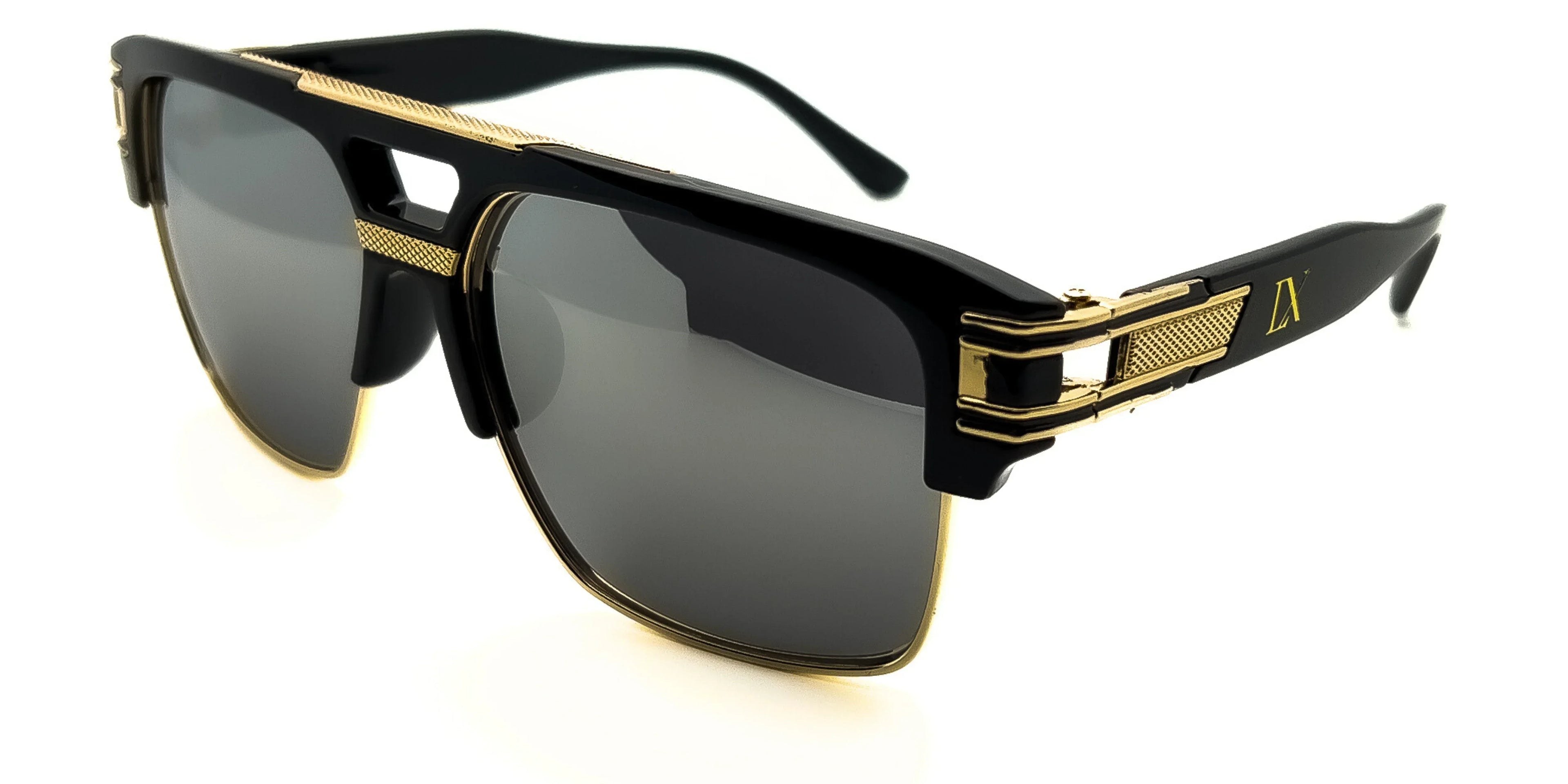 LUXURIANT™ SUNGLASSES - CAPITALS (Mirrored Black) - Modz Designs