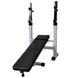 NNEVL Workout Bench with Weight Rack Barbell and Dumbbell Set 60.5kg