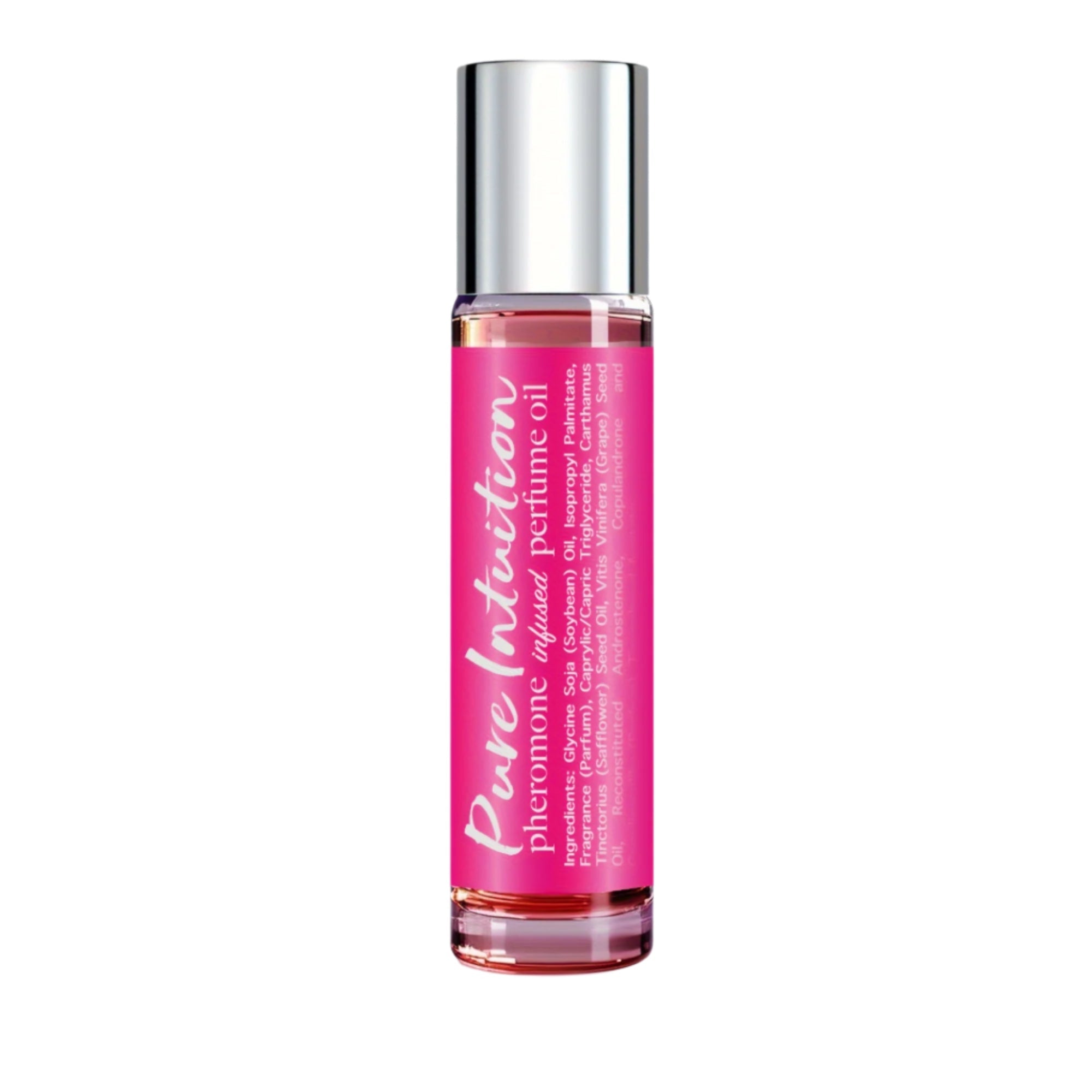 Infused Pheromone Perfume Oil Cologne in a 10ml roll-on bottle, perfect for enhancing attraction.