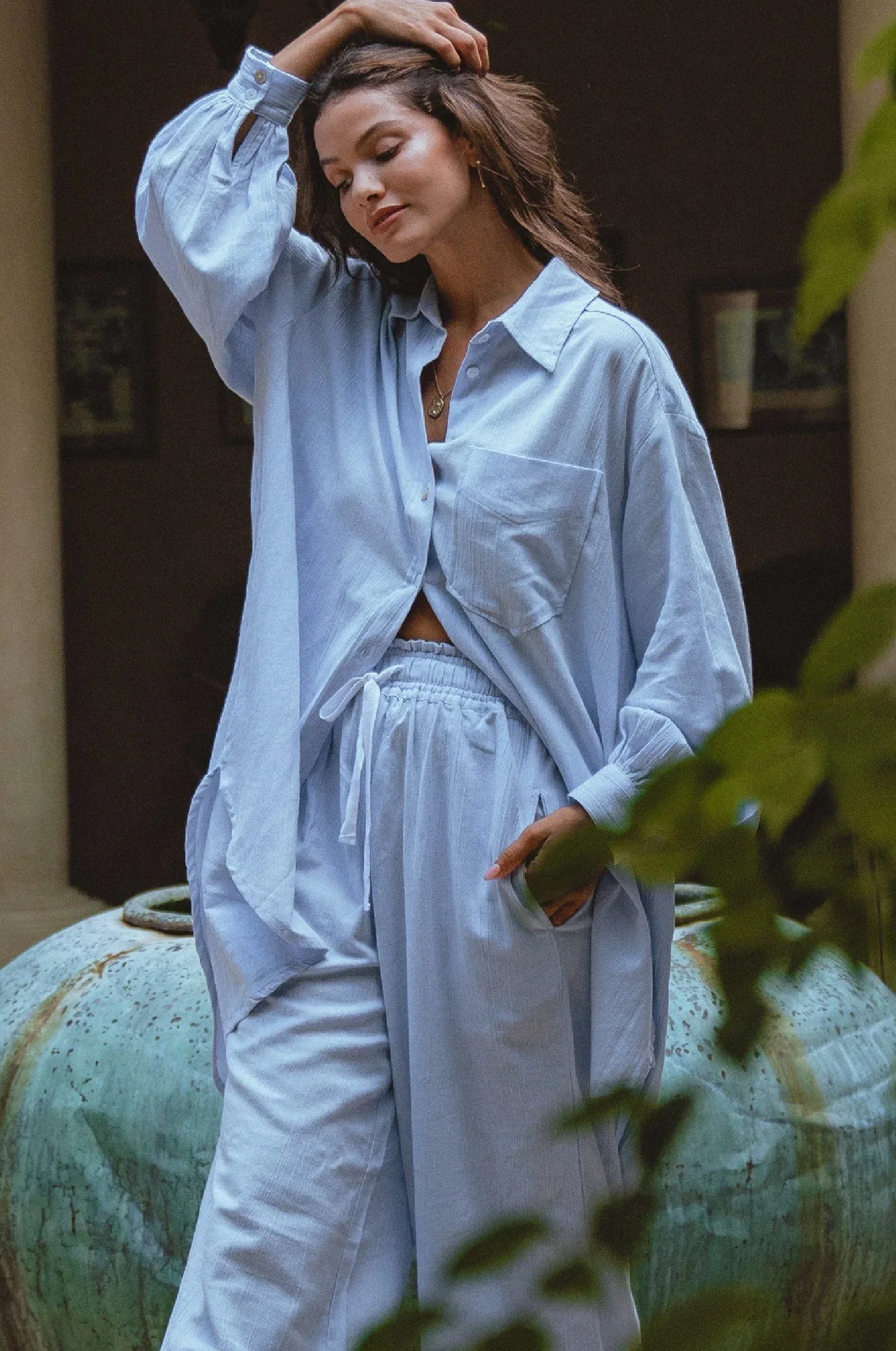 Calin Wide Leg Linen Pants (Sale) - Modz Designs