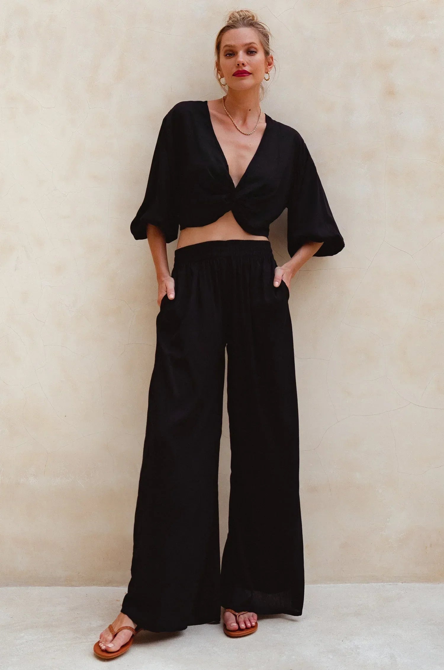 Fatima Wide Leg Pants (Sale) - Modz Designs