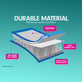 NNEDPE 4m x 2m Air Track Gymnastics Mat Tumbling Exercise - Grey Green