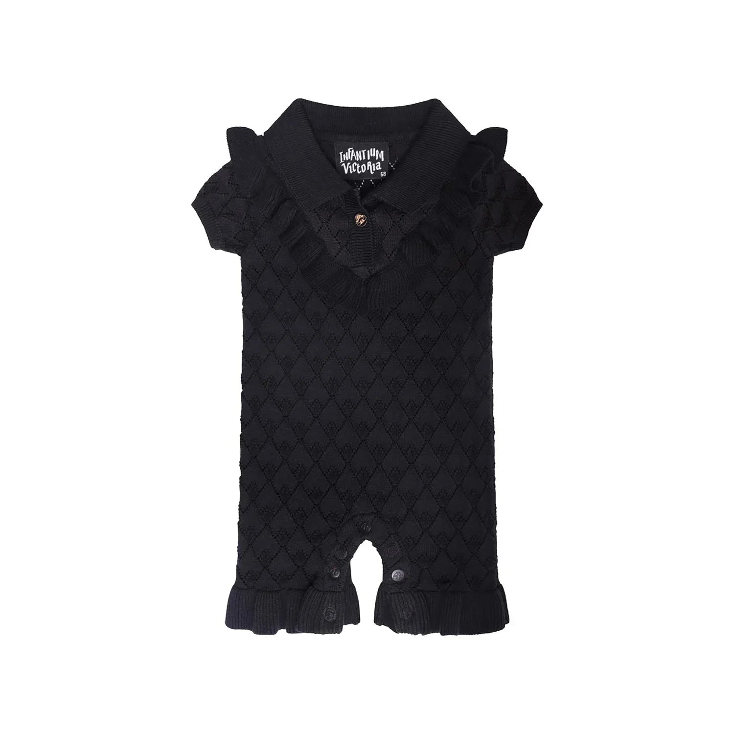 Black Baby Knitted Onesie