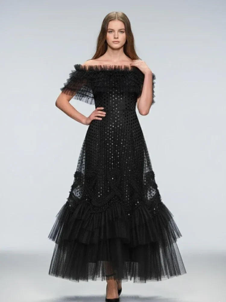 Long Black Evening Dress NOHO: Prêt-à-Porter Line BYMANYC ® New York - Modz Designs
