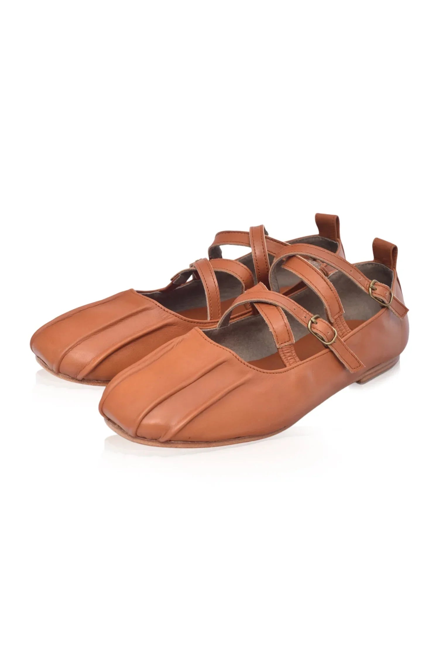 Obsession Criss Cross Leather Flats (Sz. 6) - Modz Designs