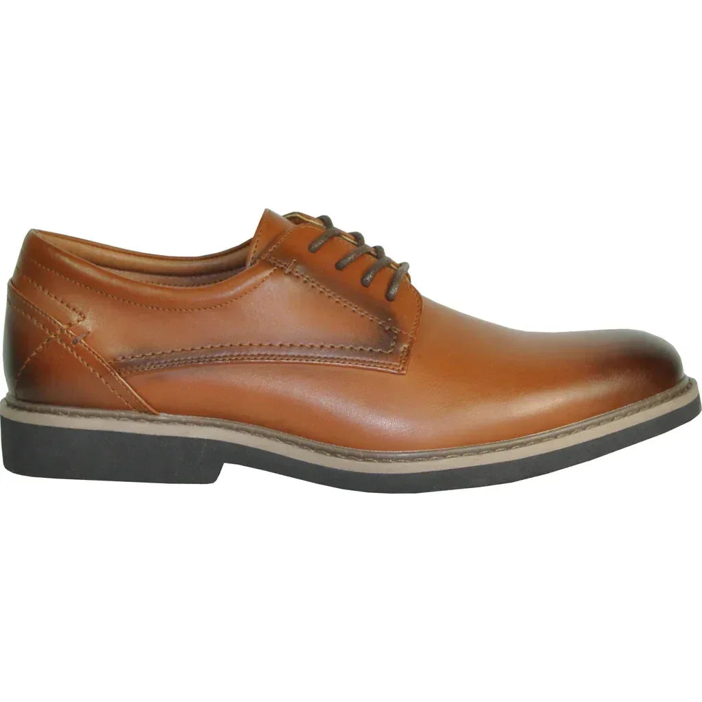 "Vallo-1P" Brown Matte Vangelo Tuxedo Shoes - Modz Designs