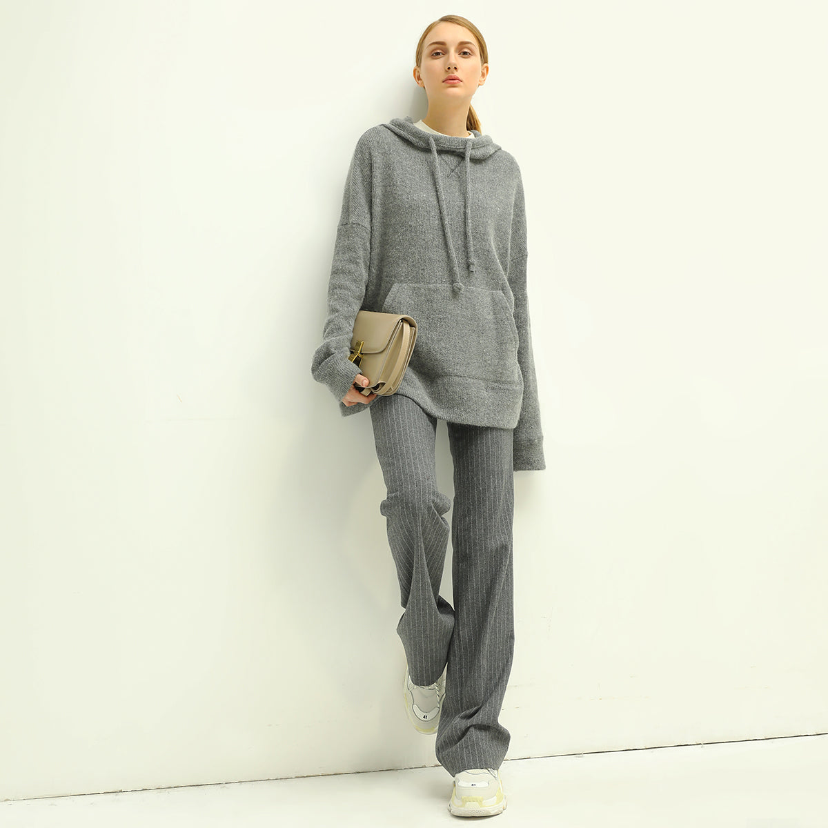 All-Around Warm Striped Grey Wool Pants - Modz Designs