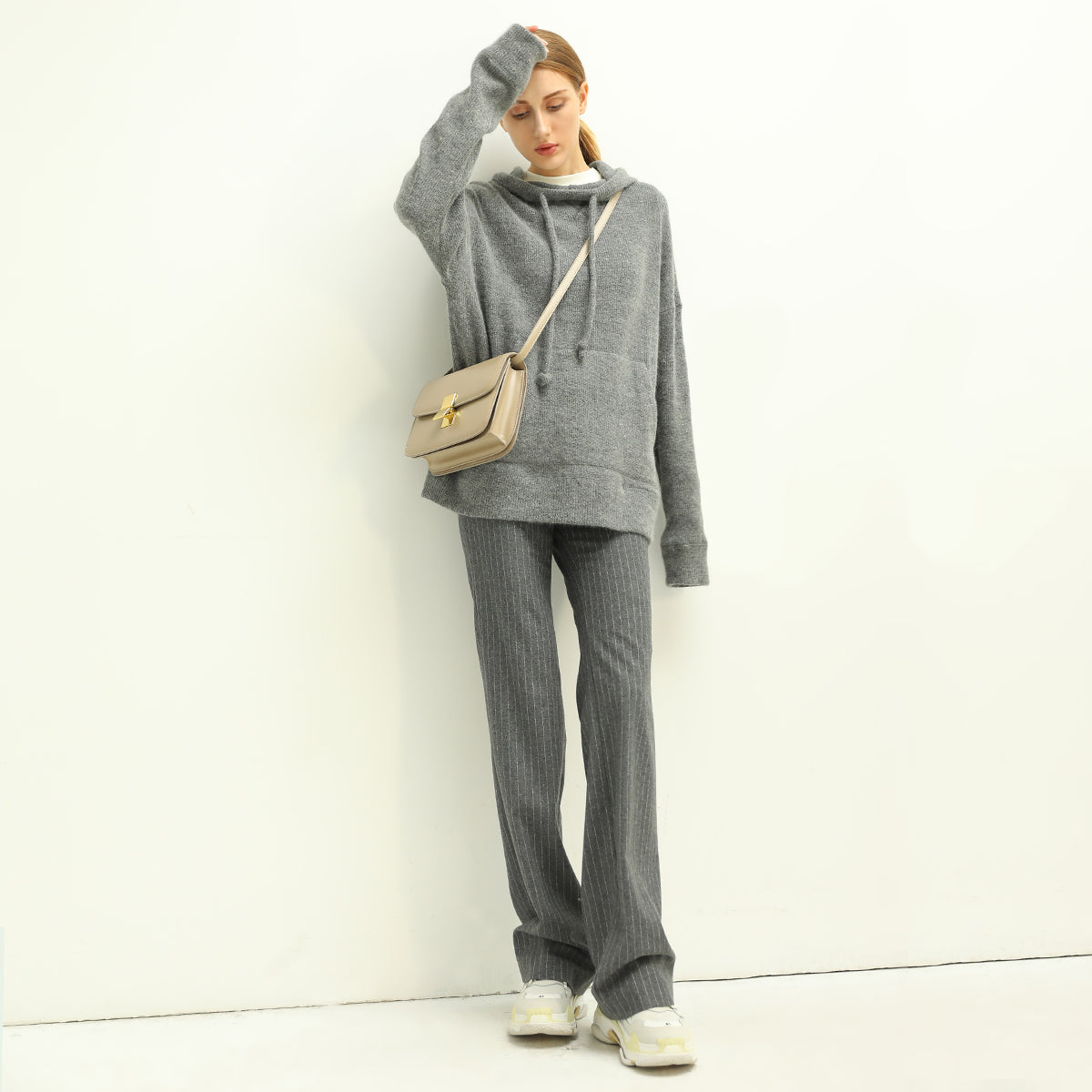All-Around Warm Striped Grey Wool Pants - Modz Designs