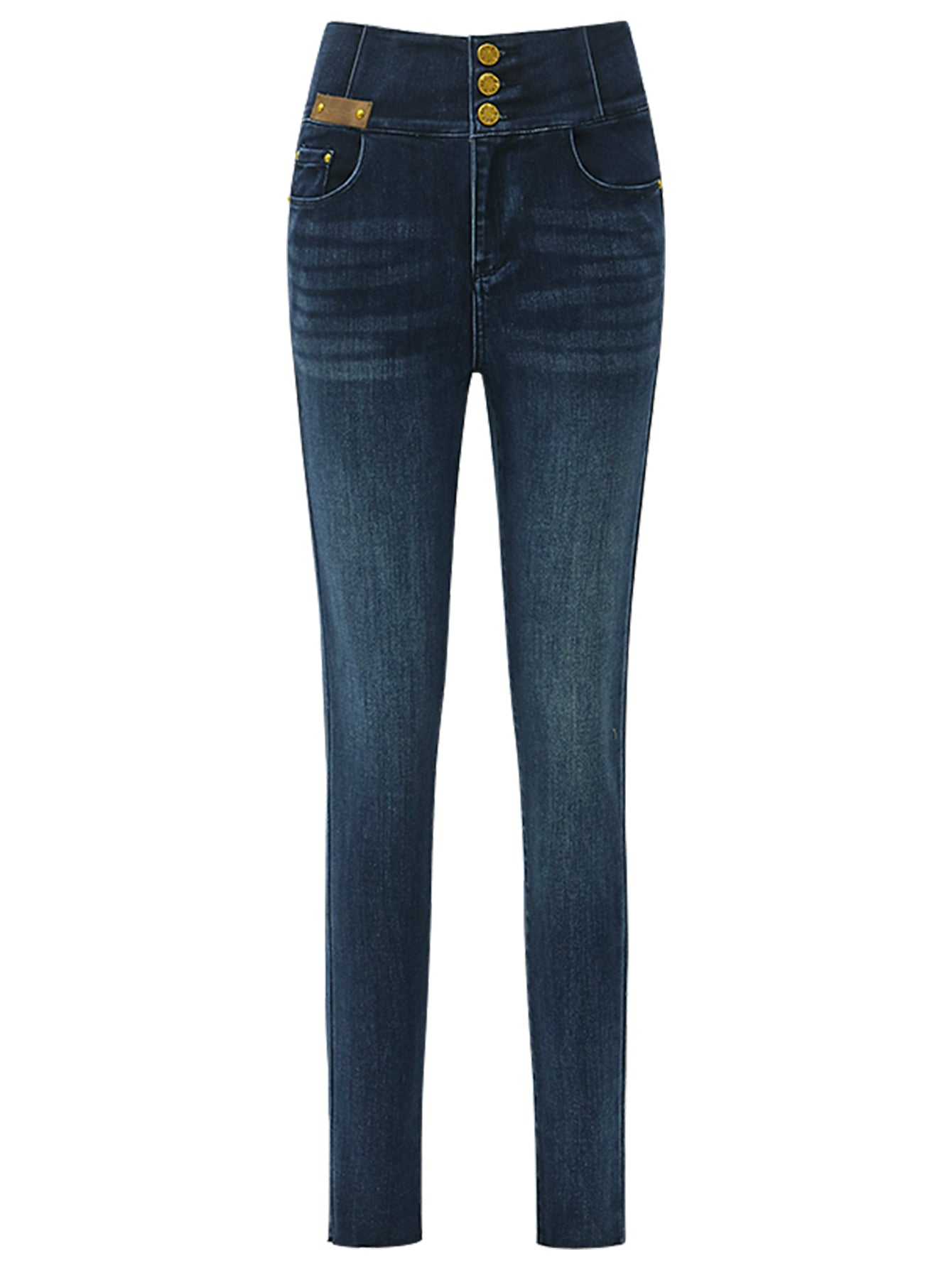 High Waist Skinny Jeans Navy - Modz Designs