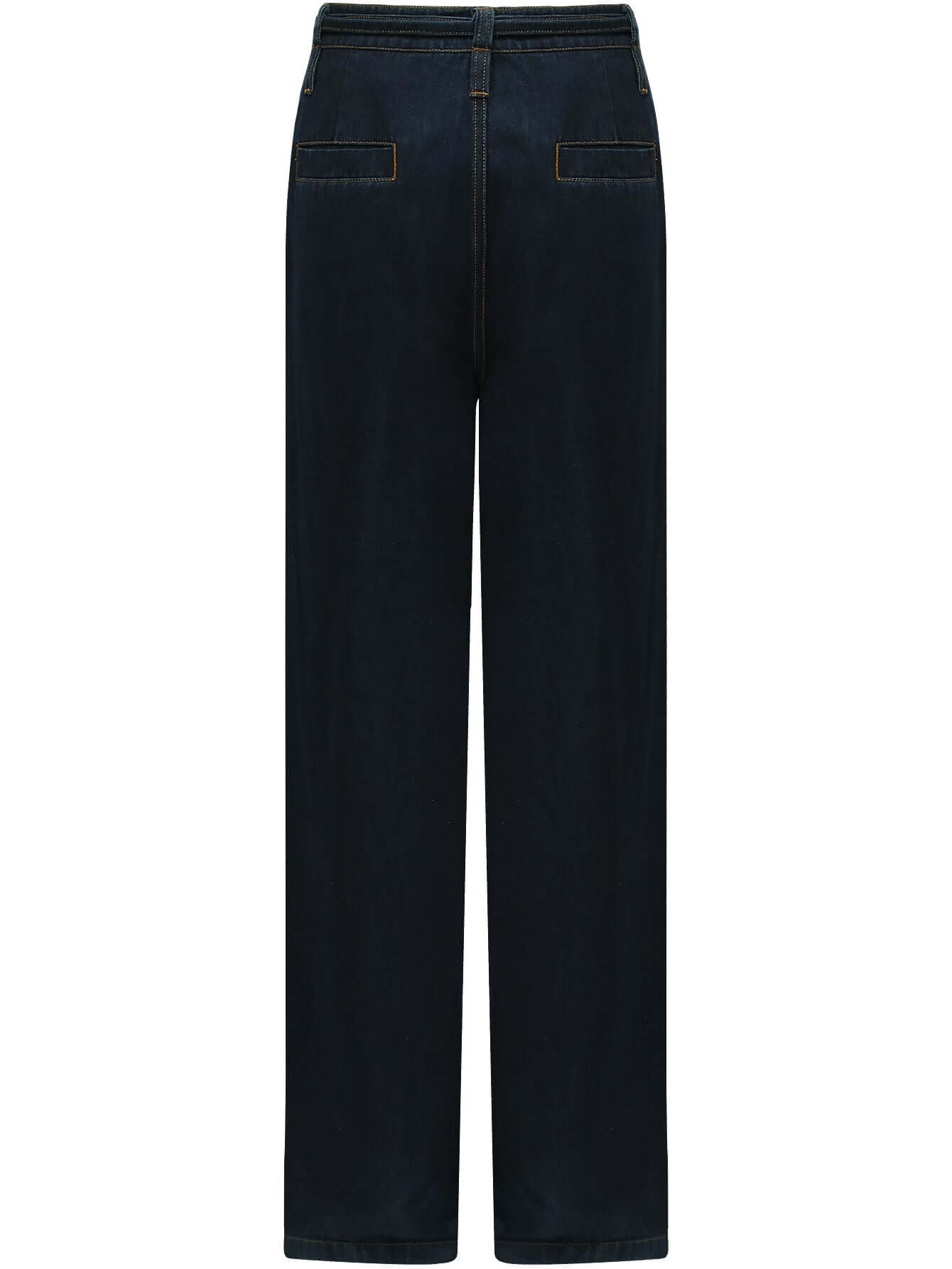High-Waisted Straight Leg Jeans in Navy - Modz Designs
