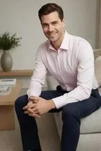 "Jamison" Pink Twill Spread Collar Dress Shirt - Modz Designs