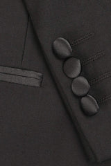 "Milan" Black Tuxedo Jacket Peak (Separates)
