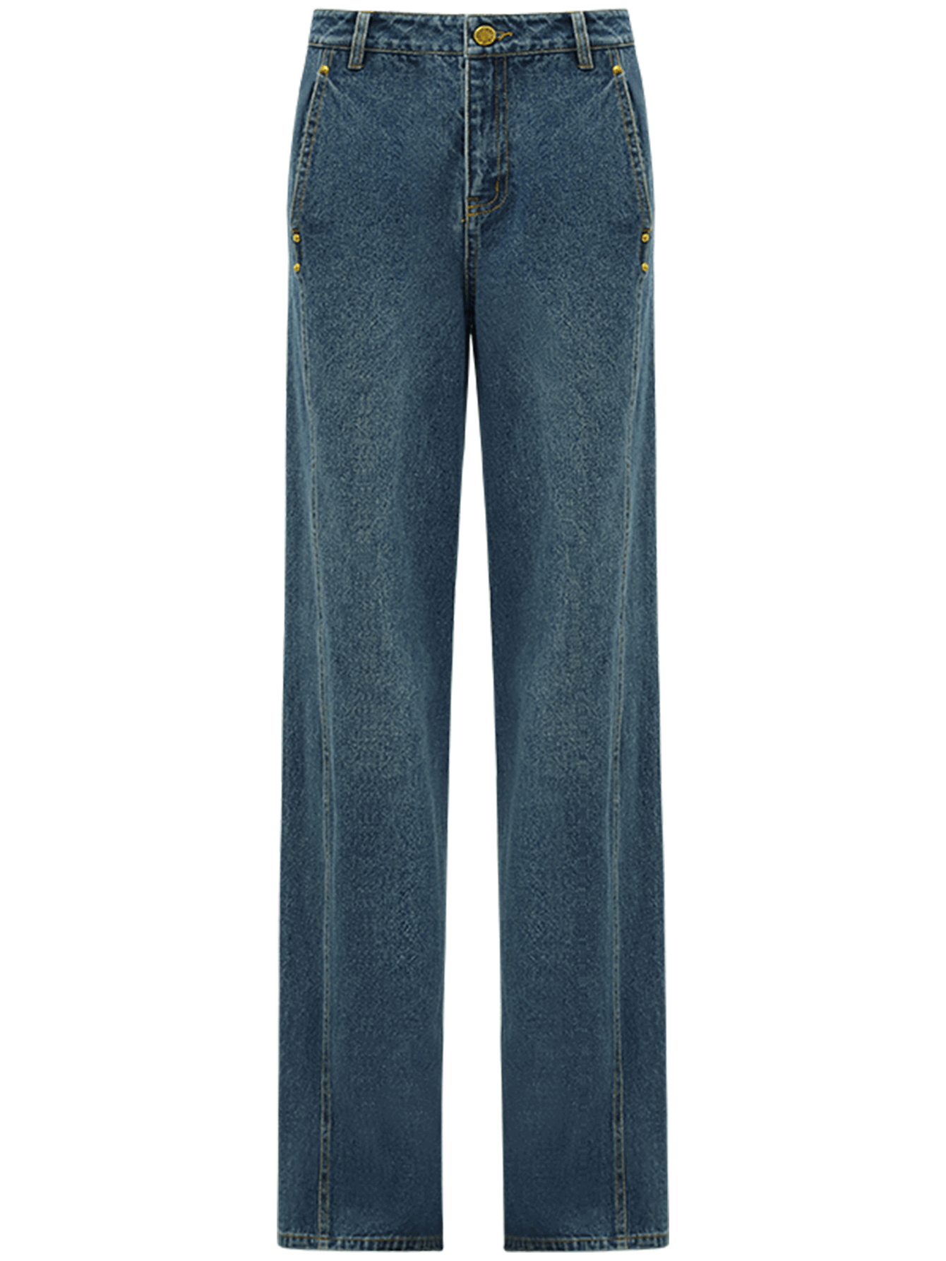 Vintage High waist Straight leg Blue Jeans - Modz Designs