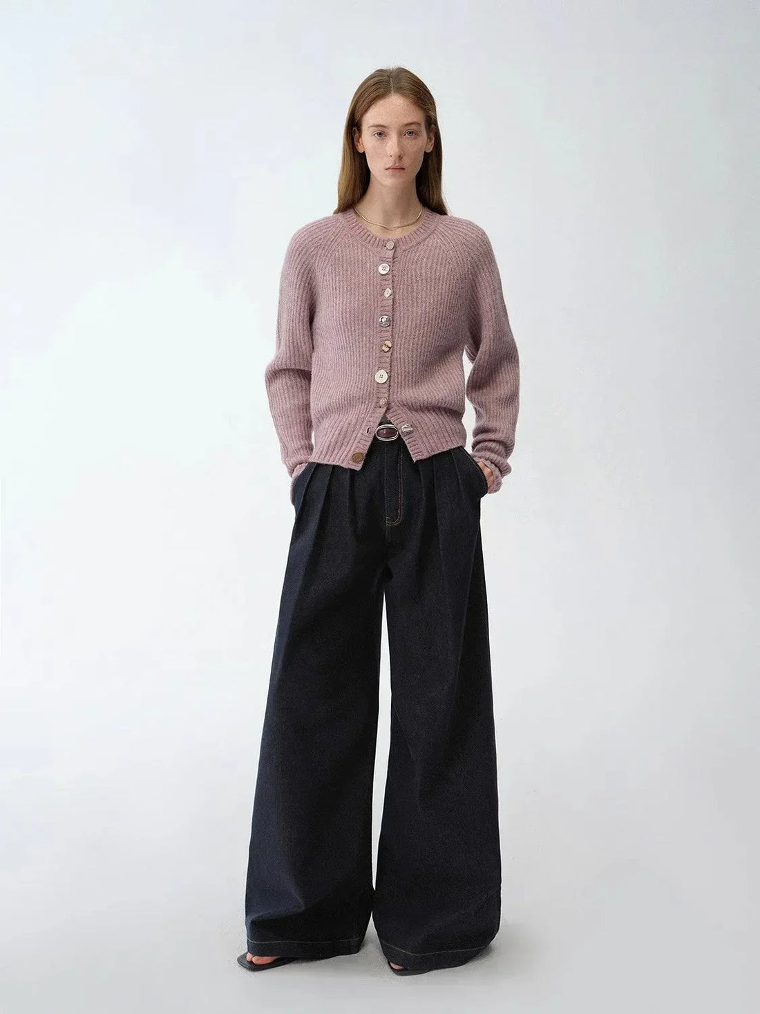 "Street Style" Vintage Handmade Lycra Stretch Jeans Wide Leg Loose Trousers Women Spring - Modz Designs