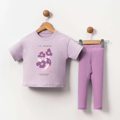 girls t-shirt and leggings set
