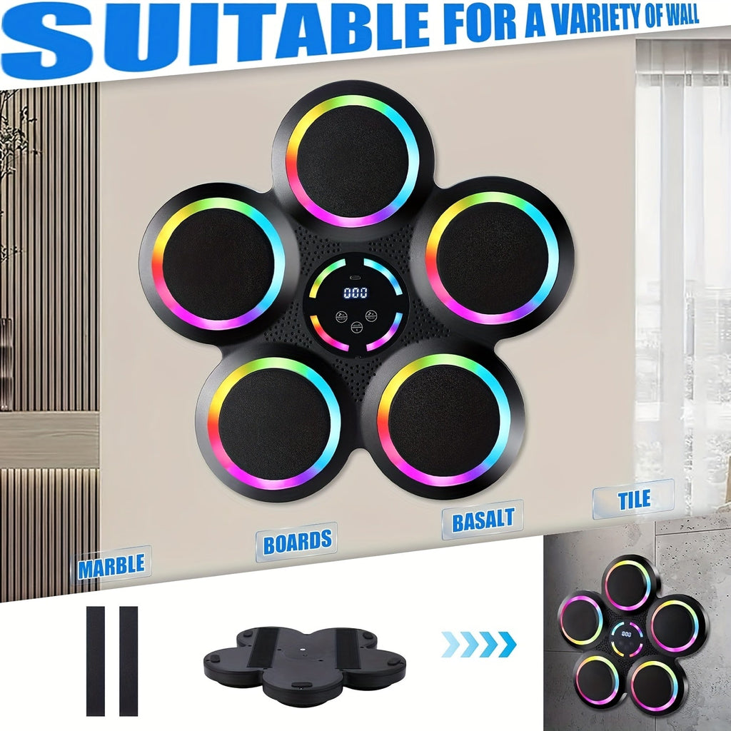Smart Music Boxing Machine Wall-Mount with Gloves