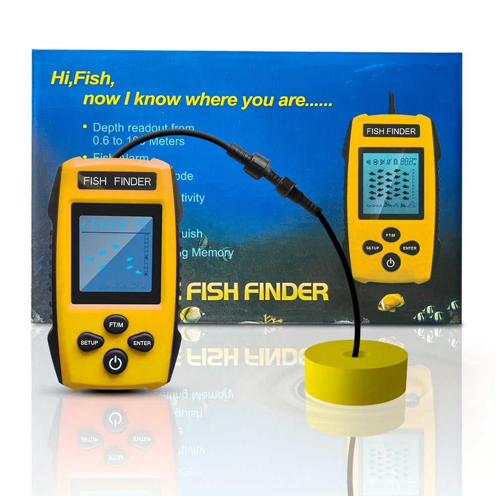 Wired Portable Sonar Fish Finder with Depth Alarm-1