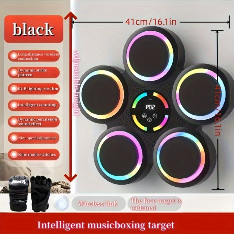 Smart Music Boxing Machine Wall-Mount with Gloves