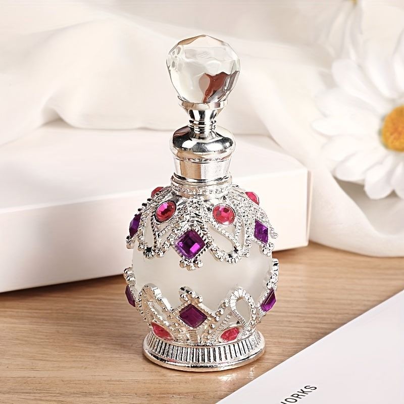 NNETM Luxury Dubai Floral Perfume Oil for Women in elegant jeweled glass bottle.