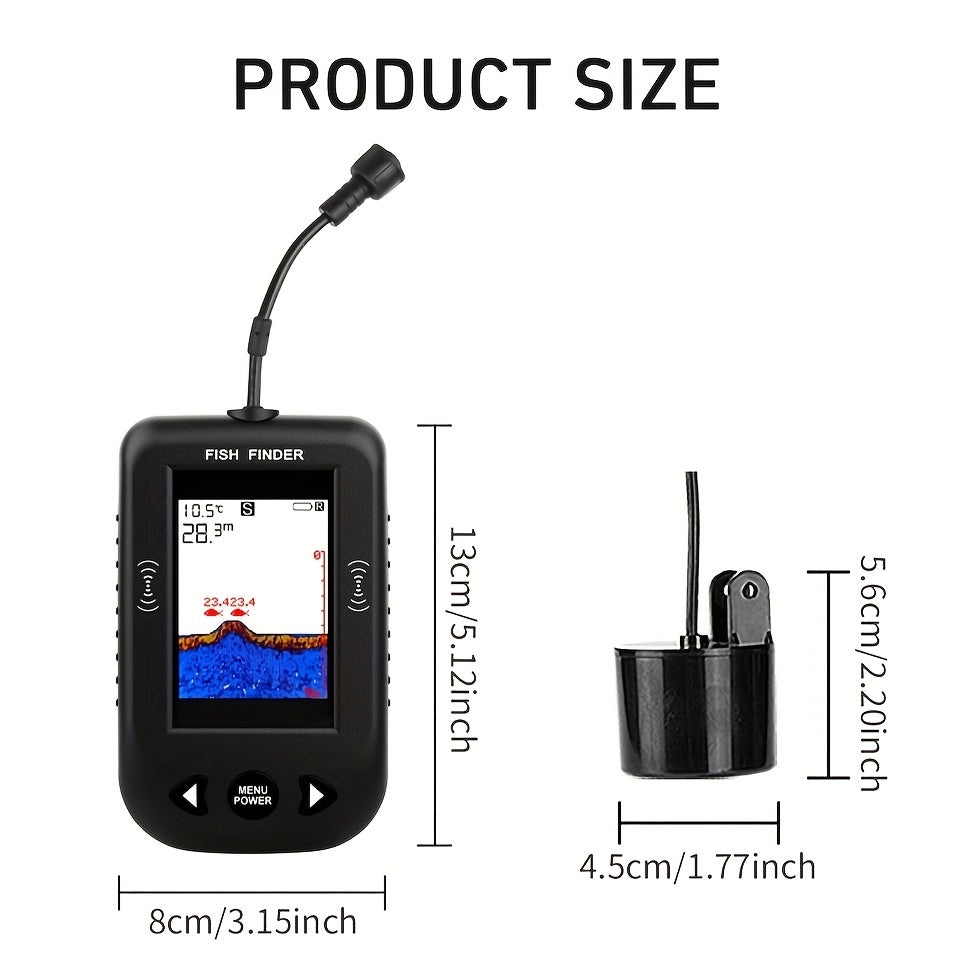Fish Finder Sonar with Wired Transducer-3