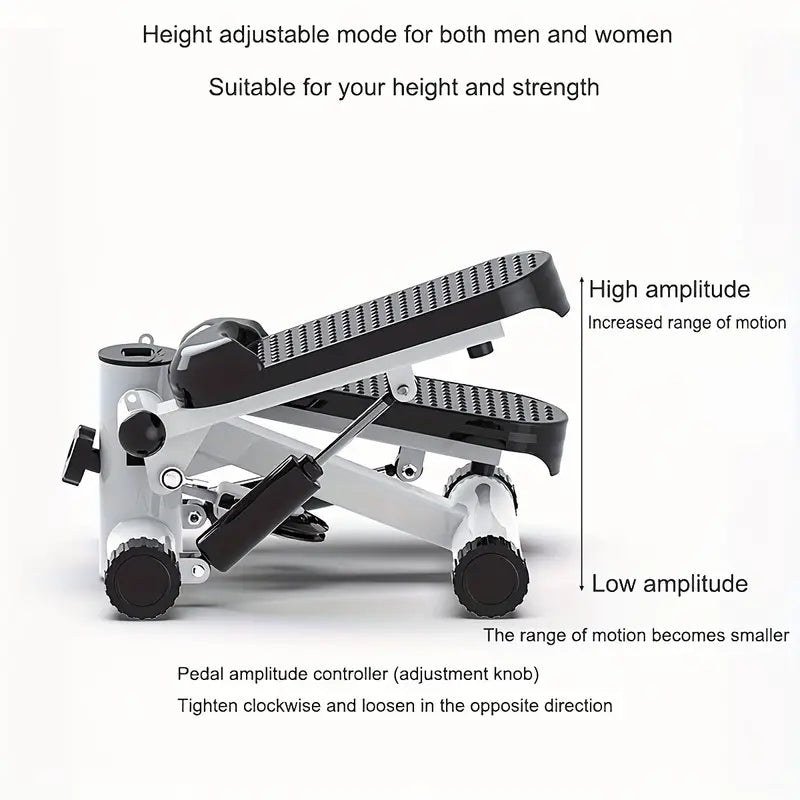 NNETM Mini Exercise Stepper with Resistance Band and Calories Counter