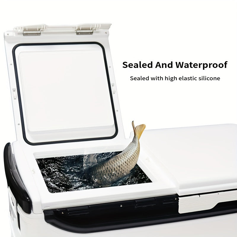 Insulated Outdoor Cooler with Wheels & Locks-2