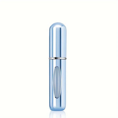 5ml Portable Perfume Atomizer Spray Bottle in sleek blue design, ideal for travel and personal use.