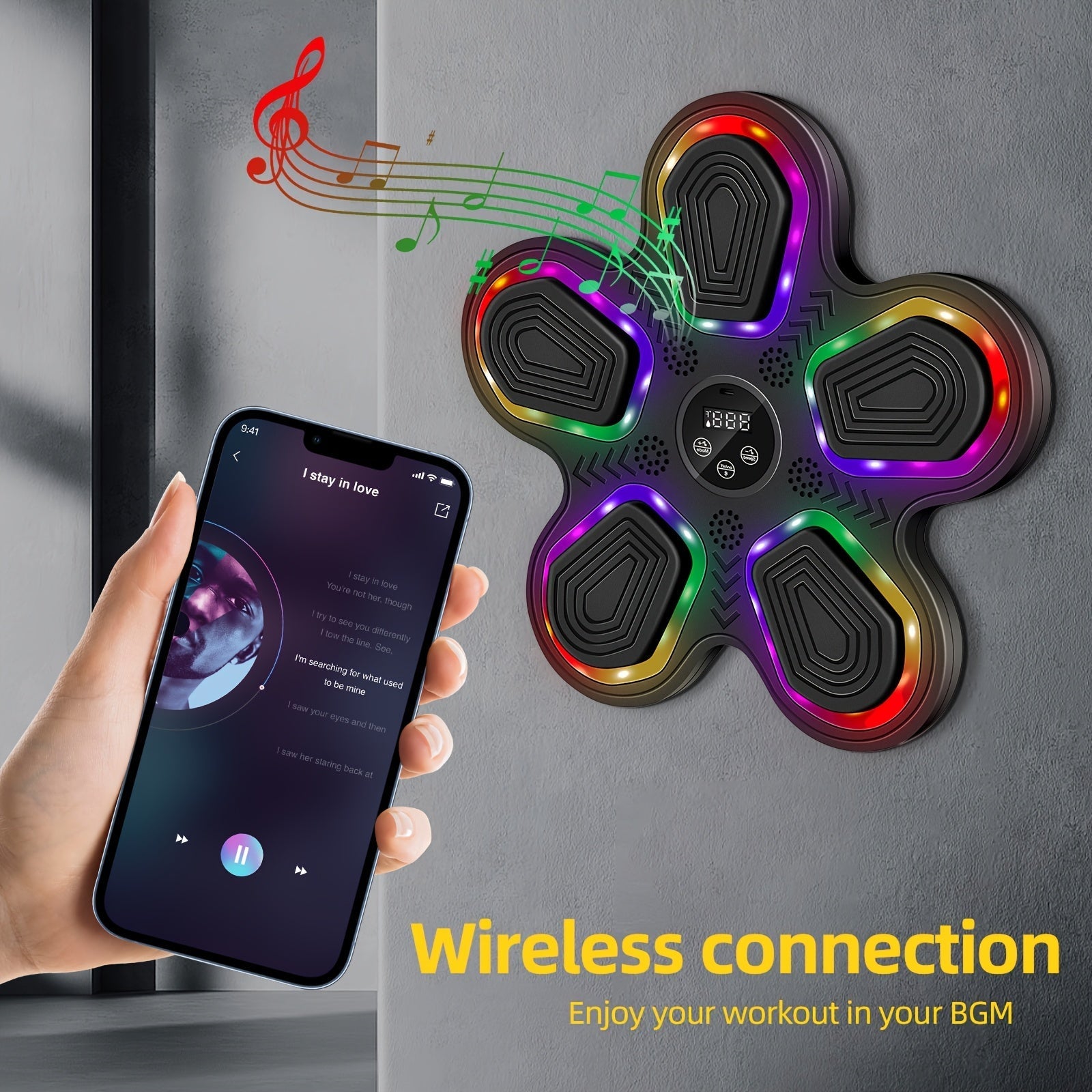 Smart Music Boxing Machine Wall Target Trainer