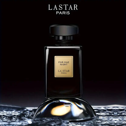 Midnight Elegance: Vanilla Jasmine Coffee Perfume Spray for Women, 55ml EDP against a backdrop of water.