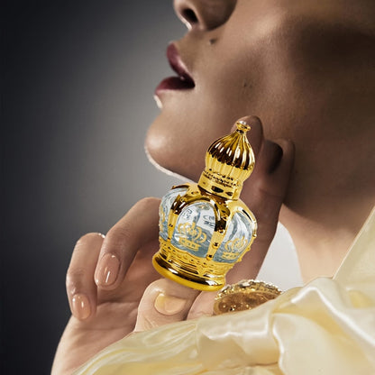 NNETM Roller Perfume Oil Long Lasting Floral Fragrance in a stylish crown bottle.