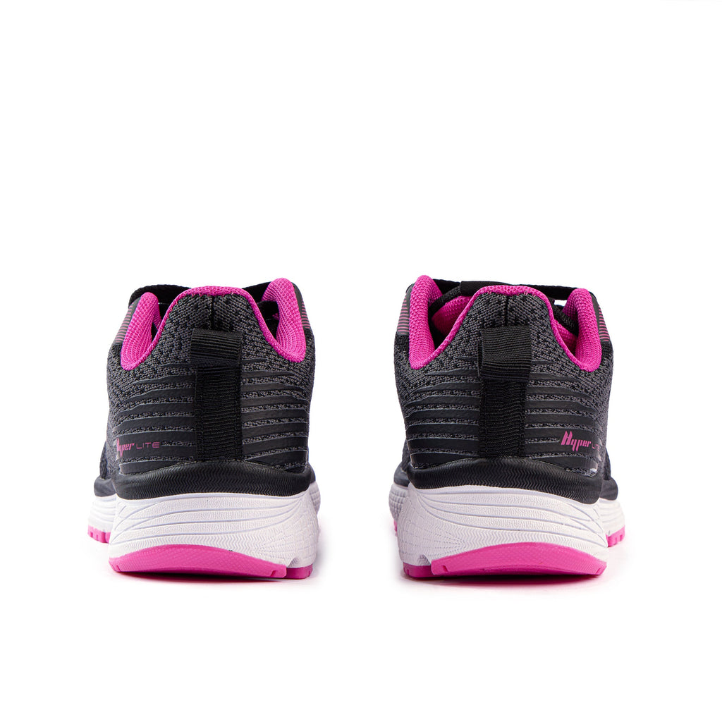 Acute Girls Lace Up Runner Black/Fuchsia