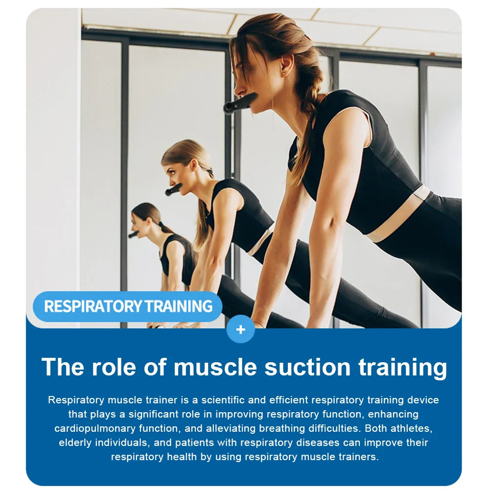 NNEOBA  Exerciser Breathing Trainer Lung Adjustable Resistance - 4 pcs