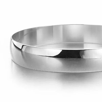 extra wide sterling silver bangle Extra Wide 925 Sterling Silver Plated Women&