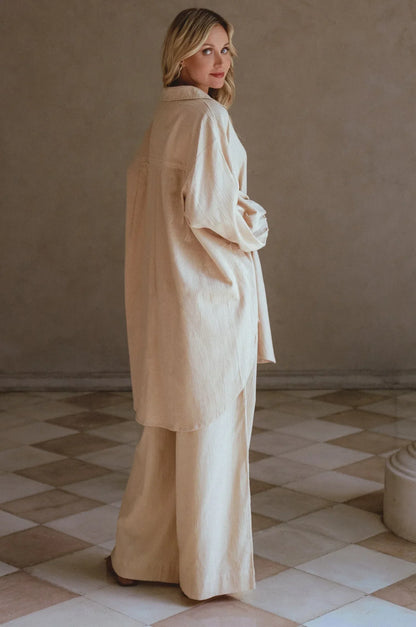 Calin Wide Leg Linen Pants (Sale) - Modz Designs