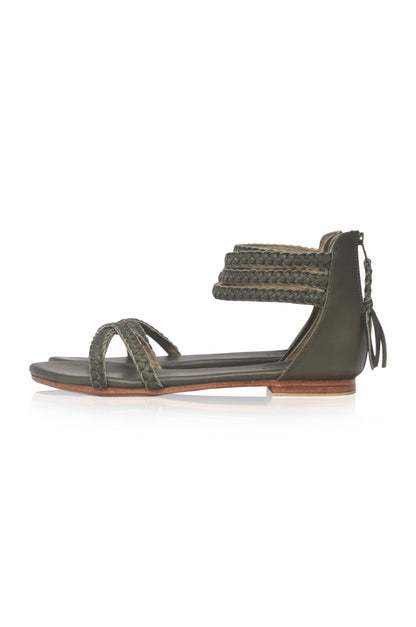 Calypso Braided Leather Sandals