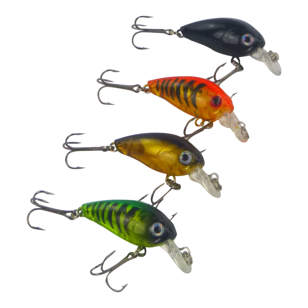 Finesse Chisana Crankbait, Green Bandit, 45mm-1