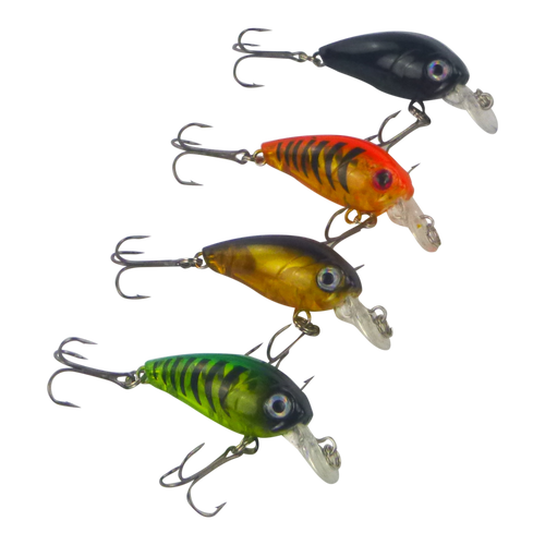 Finesse Chisana Crankbait, Green Bandit, 45mm-1