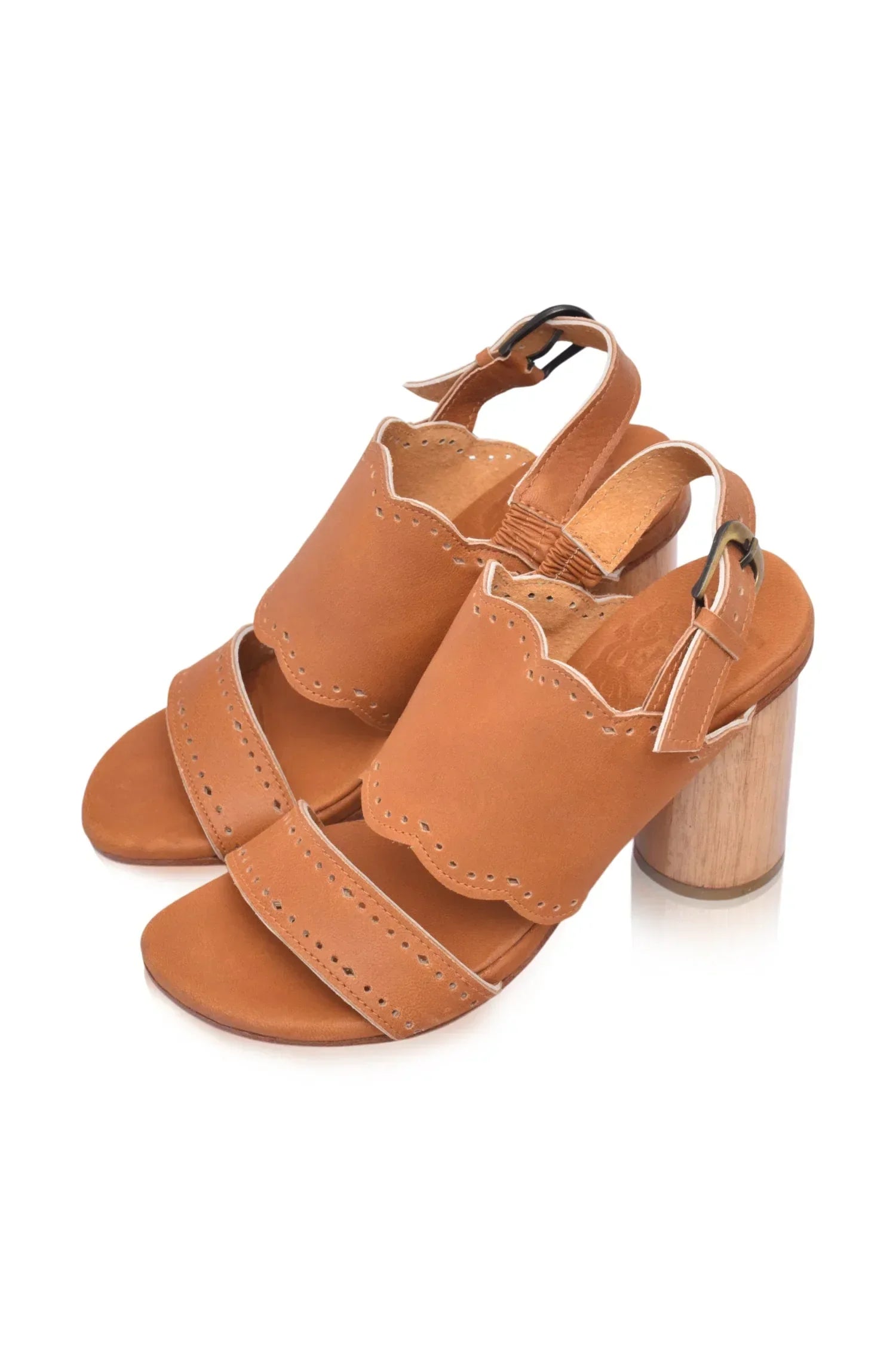 Crystal Glow Leather Heels (Sz. 5.5 &amp; 13) - Modz Designs