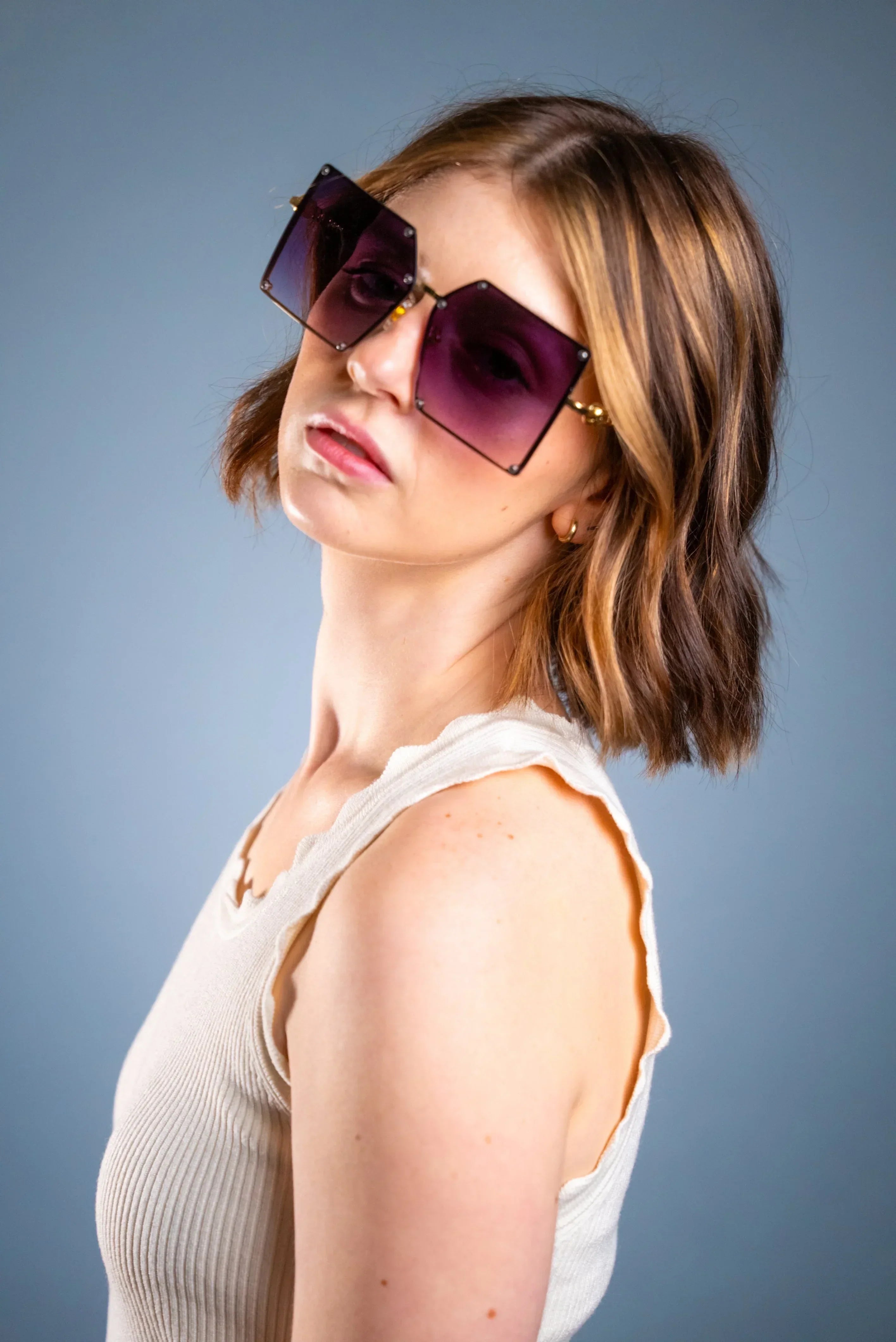 LADYBOSS SUNGLASSES - ELEVATIONS (Violet) - Modz Designs