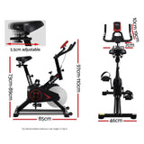 NNEDSZ Spin Bike Exercise Bike Flywheel Cycling Home Gym Fitness Adjustable