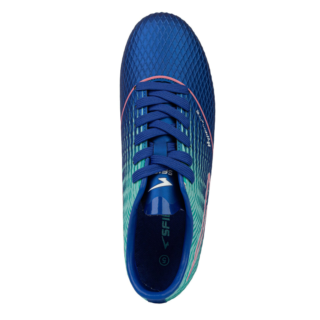 Equaliser Junior Football Boots Royal/Mint/Pink