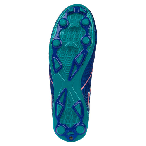 Equaliser Junior Football Boots Royal/Mint/Pink