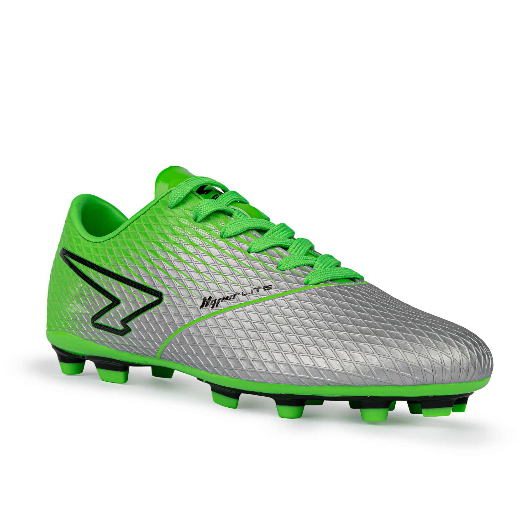 Equaliser Junior Football Boots - Silver/Green