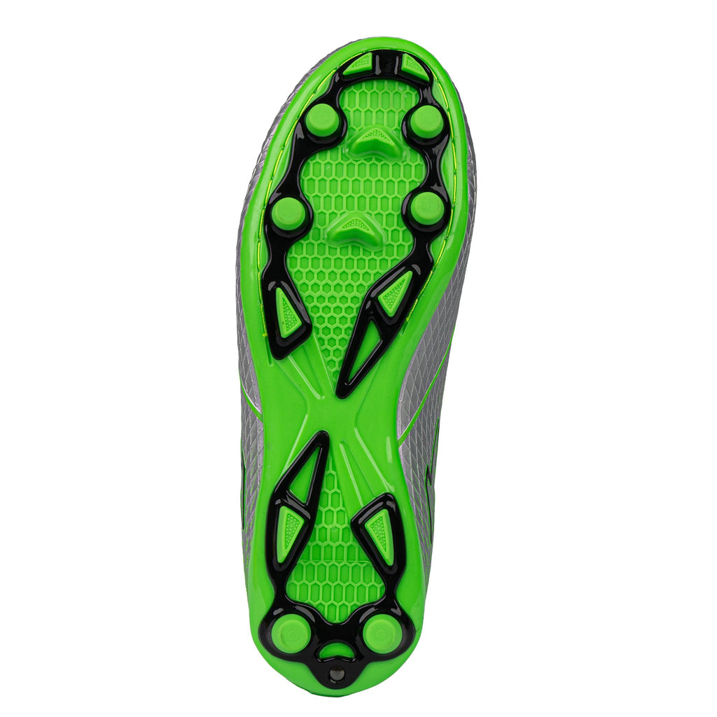Equaliser Junior Football Boots - Silver/Green