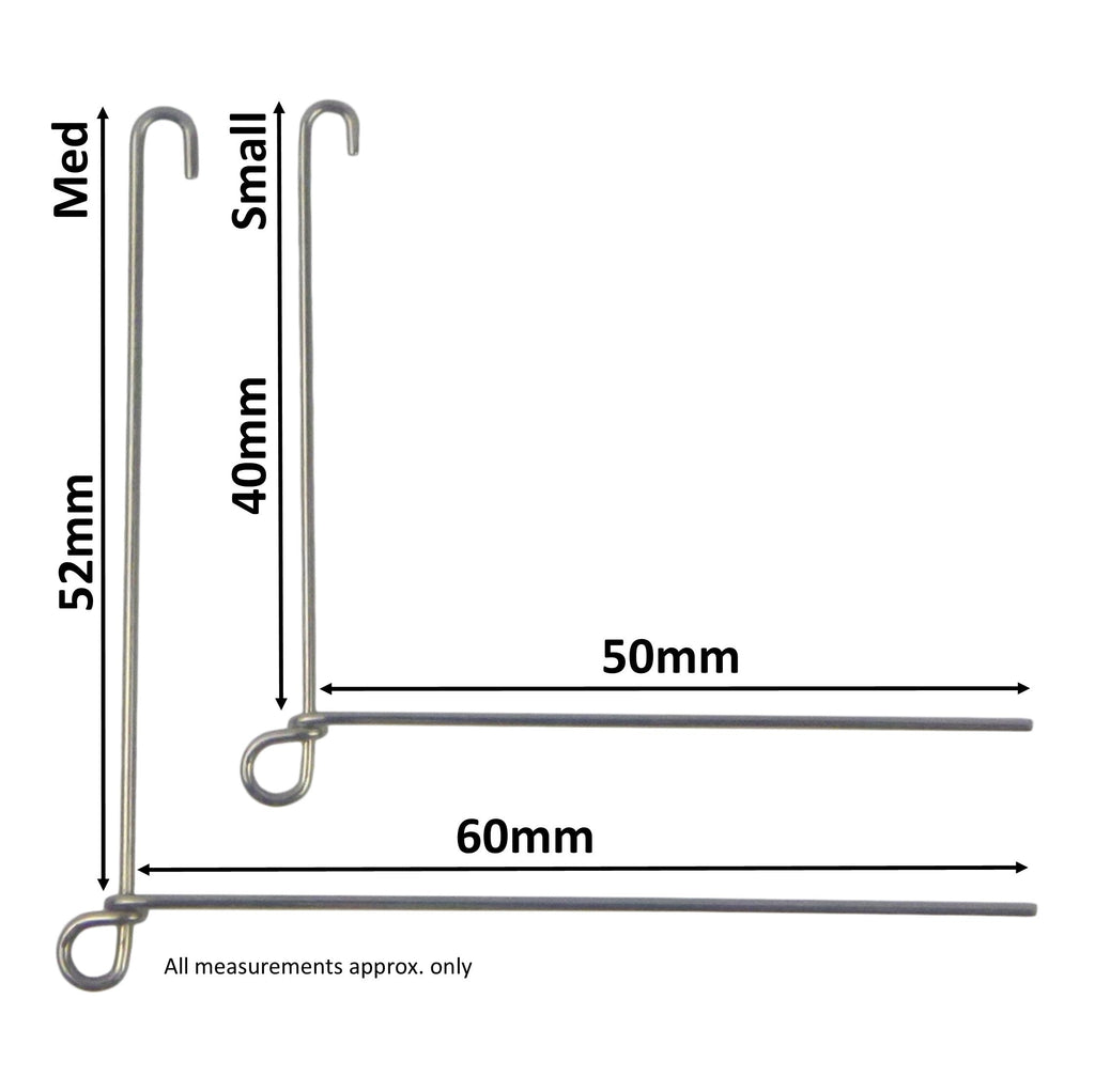 Artizan Spinnerbait Forms, Closed Eye, Small, Qty 8-1