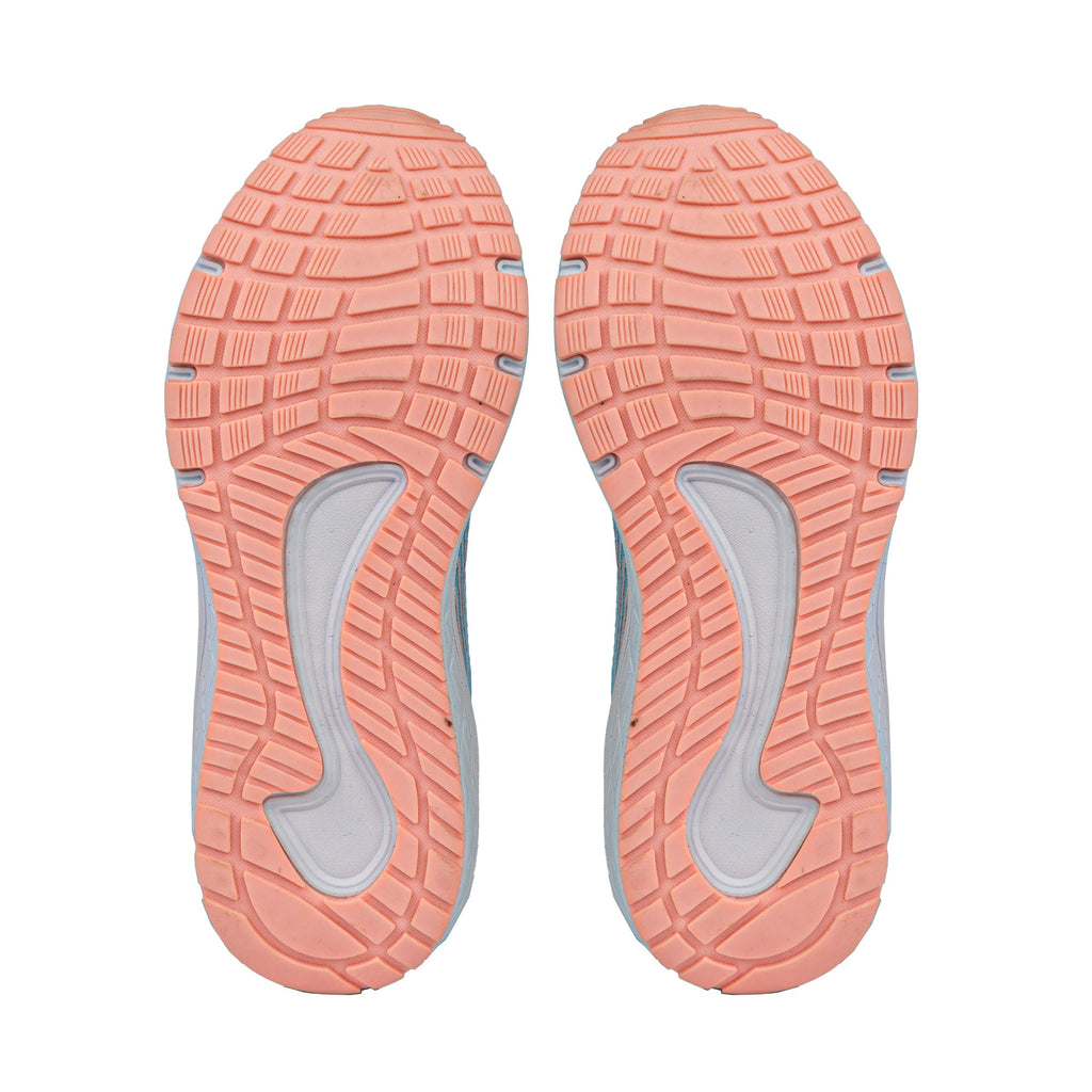 Inta Girls Runners - Blue/Pastel Peach Lace