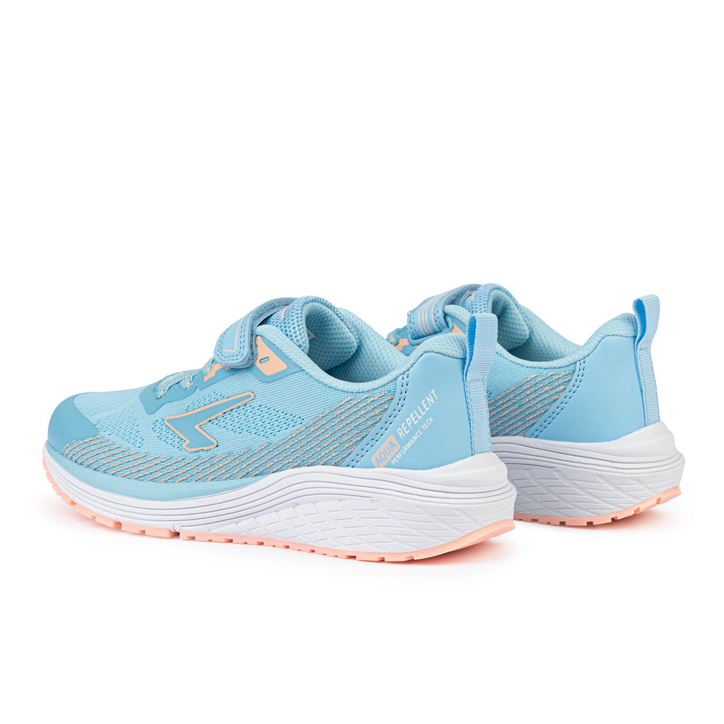 Inta Girls Runners - Light Blue/Pastel Peach V Strap