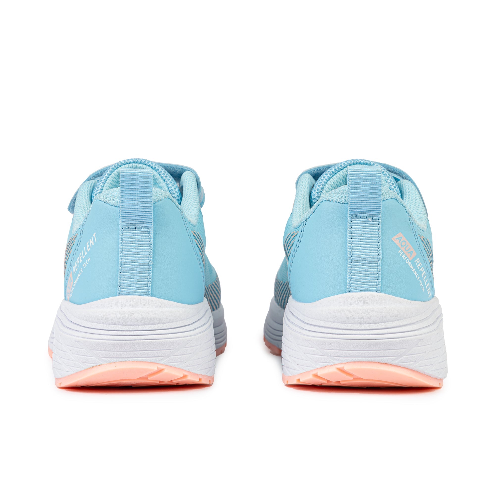 Inta Girls Runners - Light Blue/Pastel Peach V Strap