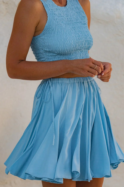 Island Days Smocked Cropped Top (Sale) - Modz Designs