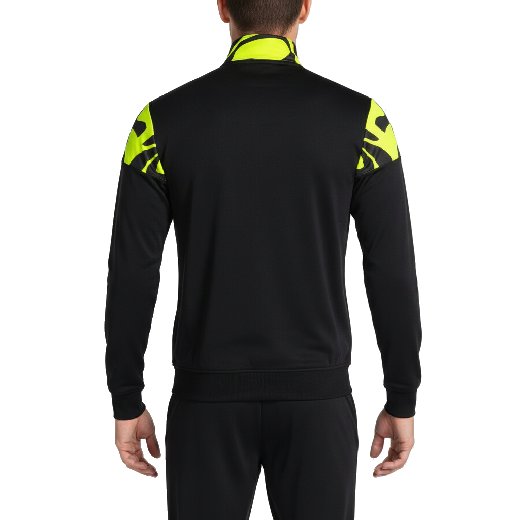Lion II Elite training Tracksuit European Style Slim-Fit - black/fluo - Joma